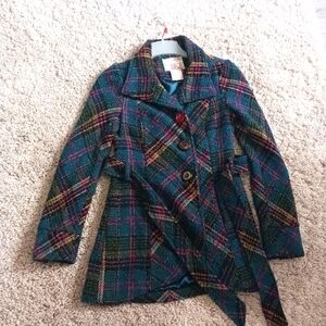 Amazing Plaid Peacoat!!